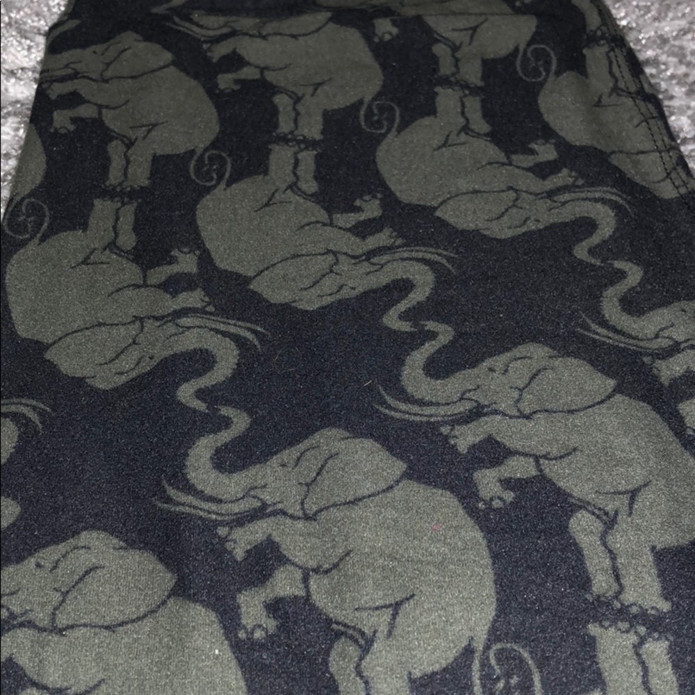 OS LuLaRoe Elephant Leggings - Picture 2 of 3